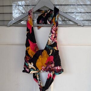 Free People Multicolor Floral Halter Top